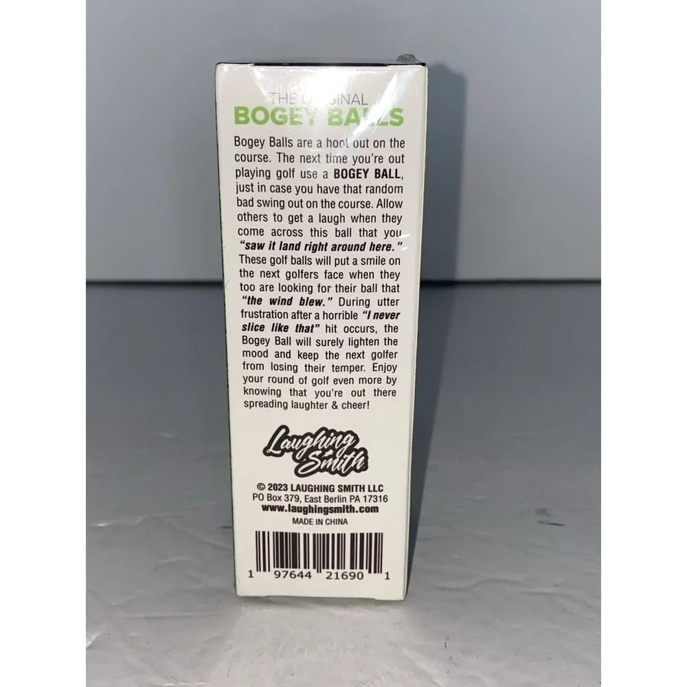 Laughing Smith Funny Bogey Balls 3 Pack‎ - The Funniest Balls In Golf - New!!!